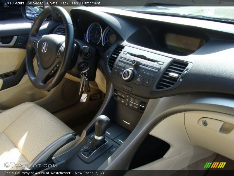 Crystal Black Pearl / Parchment 2010 Acura TSX Sedan