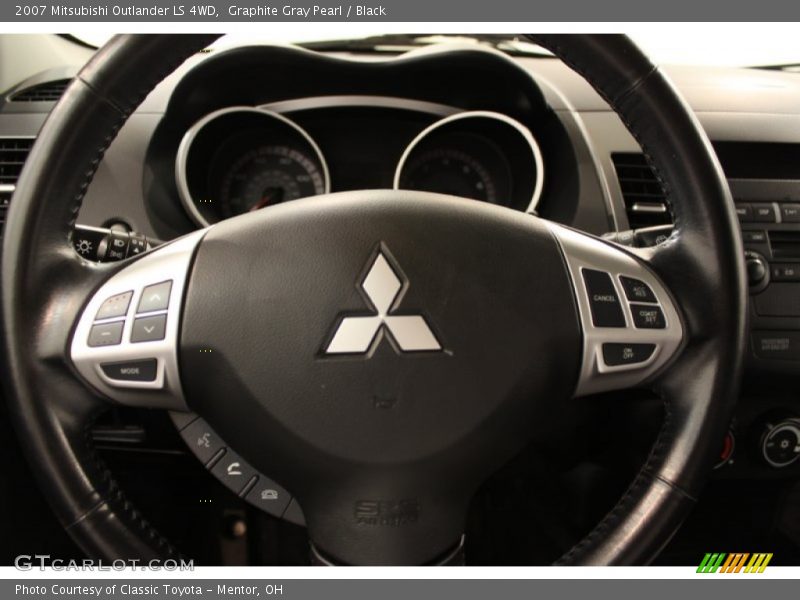 Graphite Gray Pearl / Black 2007 Mitsubishi Outlander LS 4WD