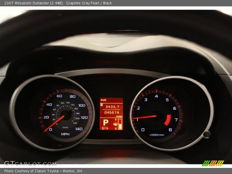 Graphite Gray Pearl / Black 2007 Mitsubishi Outlander LS 4WD
