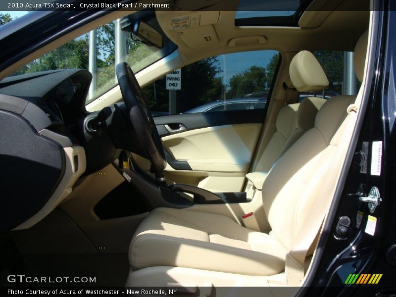 Crystal Black Pearl / Parchment 2010 Acura TSX Sedan
