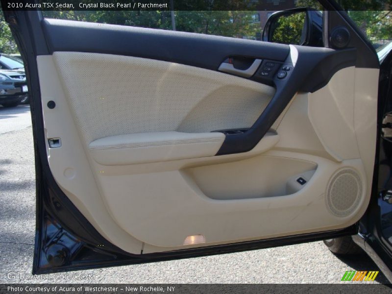 Crystal Black Pearl / Parchment 2010 Acura TSX Sedan