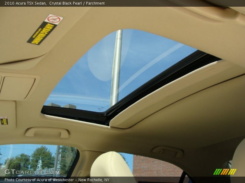 Crystal Black Pearl / Parchment 2010 Acura TSX Sedan