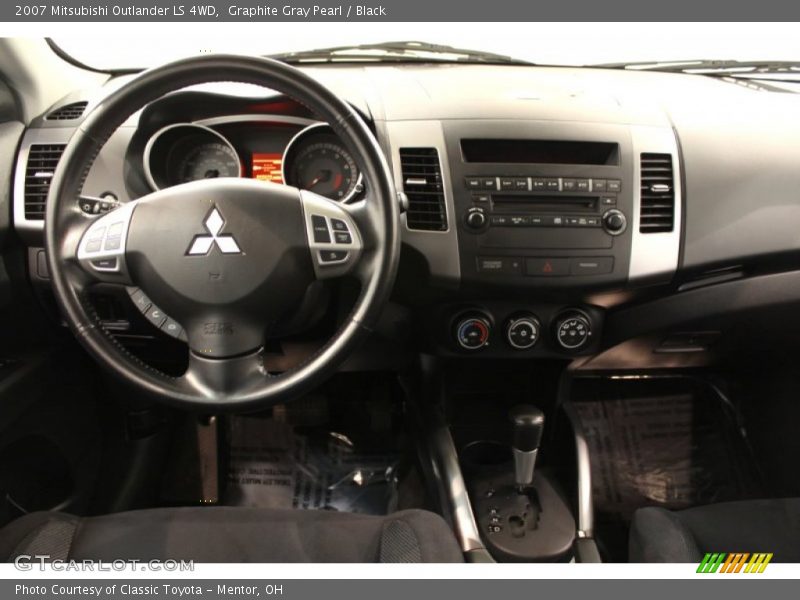 Graphite Gray Pearl / Black 2007 Mitsubishi Outlander LS 4WD
