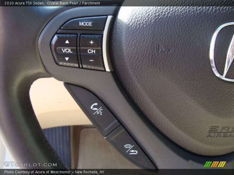 Crystal Black Pearl / Parchment 2010 Acura TSX Sedan