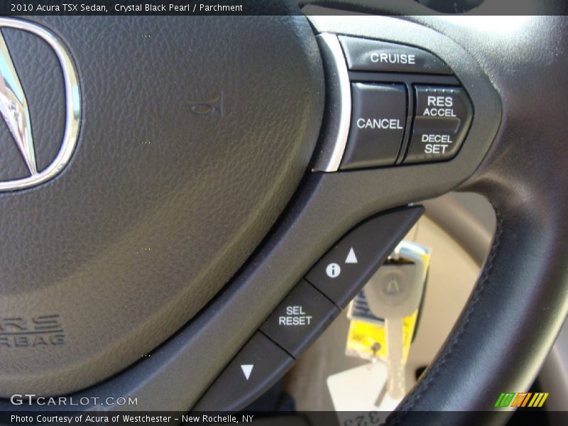 Crystal Black Pearl / Parchment 2010 Acura TSX Sedan