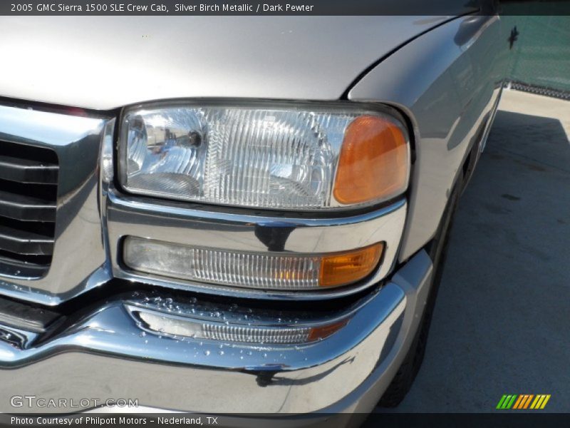 Silver Birch Metallic / Dark Pewter 2005 GMC Sierra 1500 SLE Crew Cab