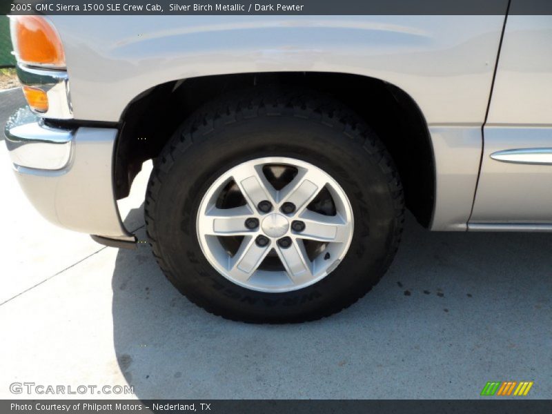 Silver Birch Metallic / Dark Pewter 2005 GMC Sierra 1500 SLE Crew Cab
