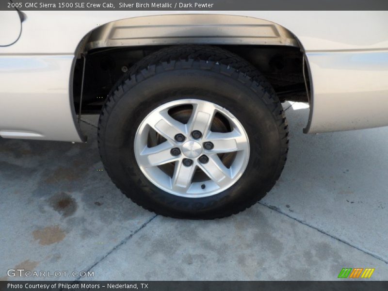 Silver Birch Metallic / Dark Pewter 2005 GMC Sierra 1500 SLE Crew Cab