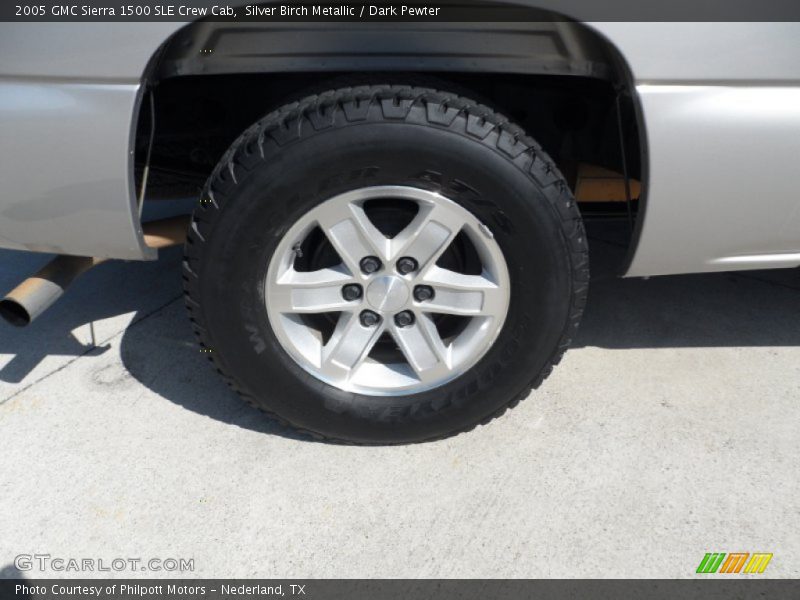 Silver Birch Metallic / Dark Pewter 2005 GMC Sierra 1500 SLE Crew Cab