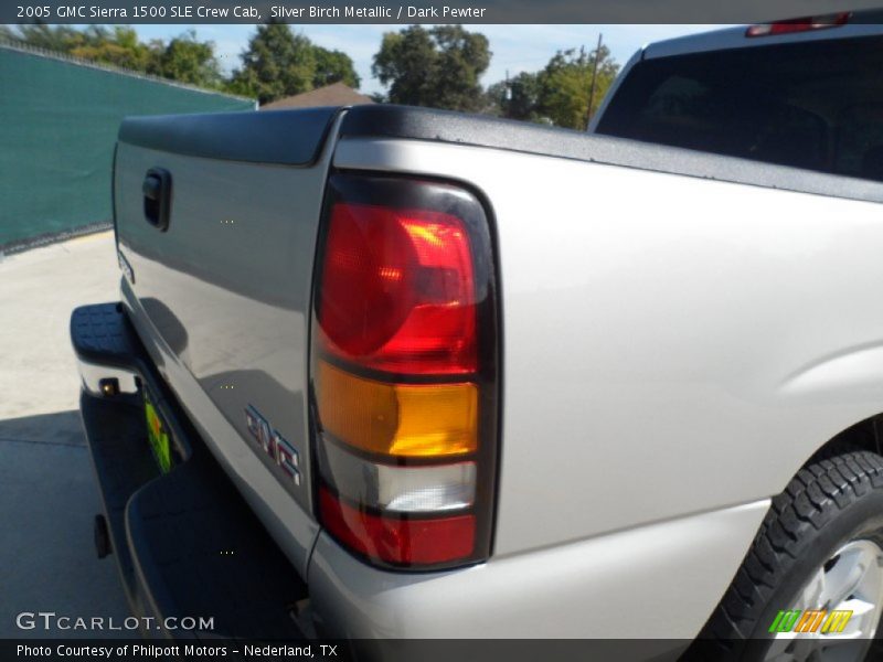 Silver Birch Metallic / Dark Pewter 2005 GMC Sierra 1500 SLE Crew Cab