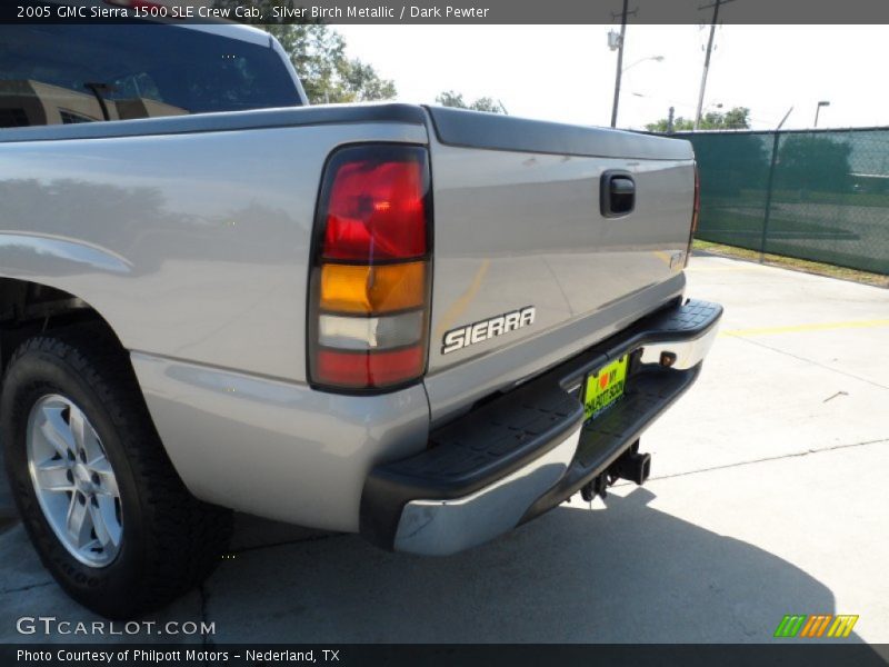 Silver Birch Metallic / Dark Pewter 2005 GMC Sierra 1500 SLE Crew Cab