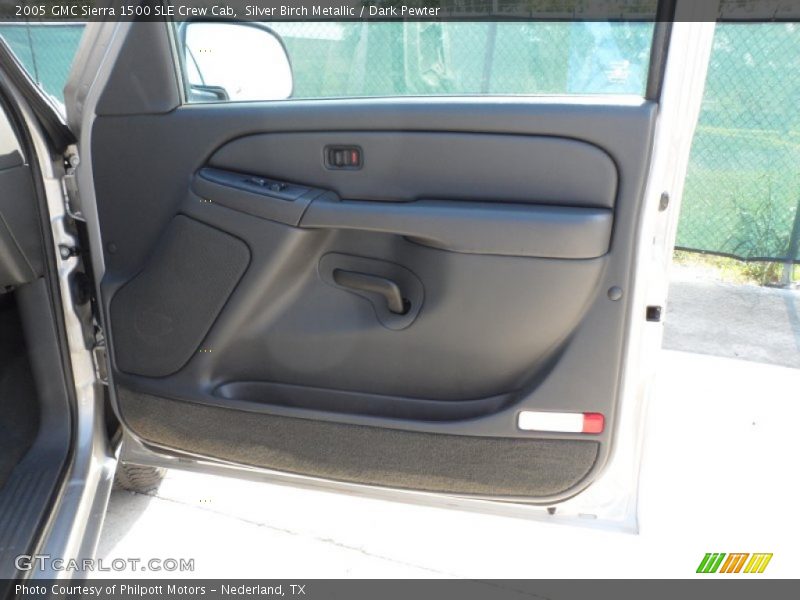 Silver Birch Metallic / Dark Pewter 2005 GMC Sierra 1500 SLE Crew Cab
