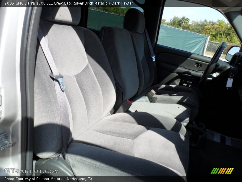 Silver Birch Metallic / Dark Pewter 2005 GMC Sierra 1500 SLE Crew Cab