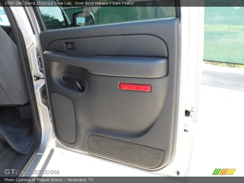 Silver Birch Metallic / Dark Pewter 2005 GMC Sierra 1500 SLE Crew Cab