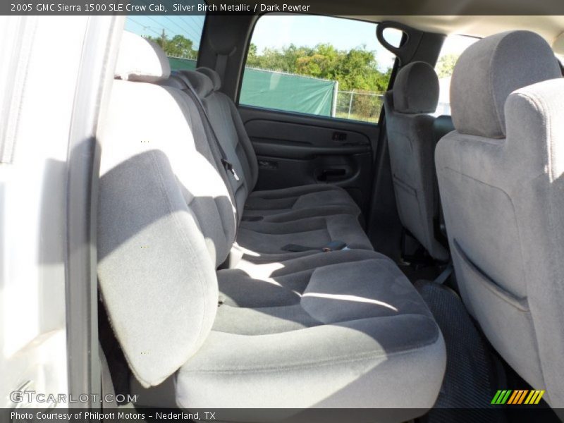 Silver Birch Metallic / Dark Pewter 2005 GMC Sierra 1500 SLE Crew Cab