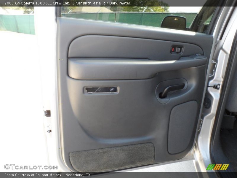 Silver Birch Metallic / Dark Pewter 2005 GMC Sierra 1500 SLE Crew Cab