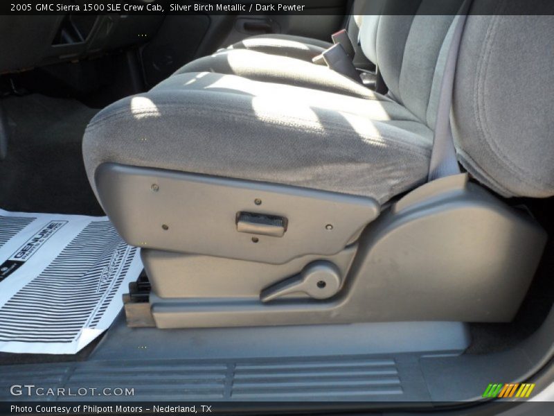 Silver Birch Metallic / Dark Pewter 2005 GMC Sierra 1500 SLE Crew Cab