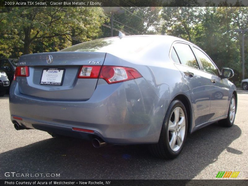 Glacier Blue Metallic / Ebony 2009 Acura TSX Sedan