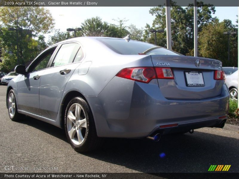 Glacier Blue Metallic / Ebony 2009 Acura TSX Sedan