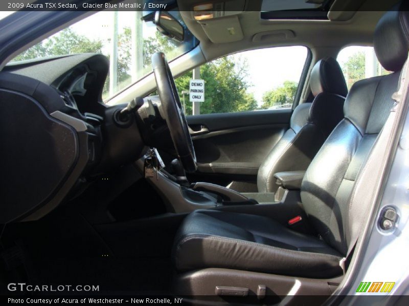 Glacier Blue Metallic / Ebony 2009 Acura TSX Sedan