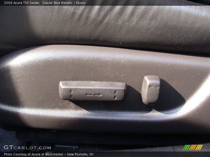Glacier Blue Metallic / Ebony 2009 Acura TSX Sedan