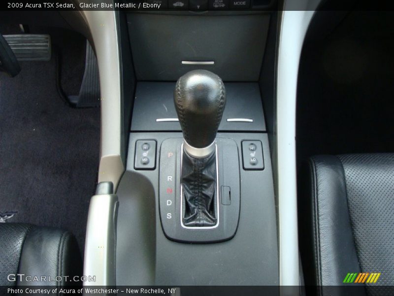 Glacier Blue Metallic / Ebony 2009 Acura TSX Sedan