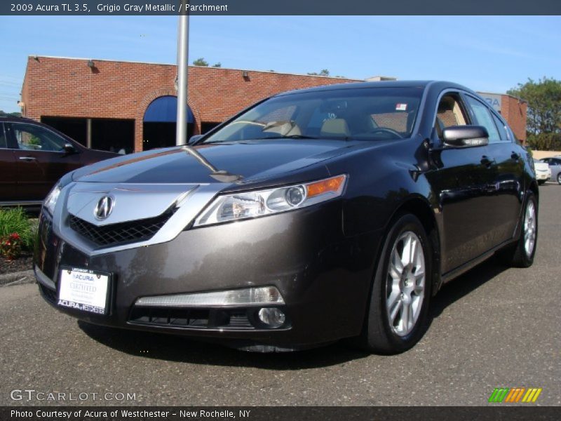 Grigio Gray Metallic / Parchment 2009 Acura TL 3.5