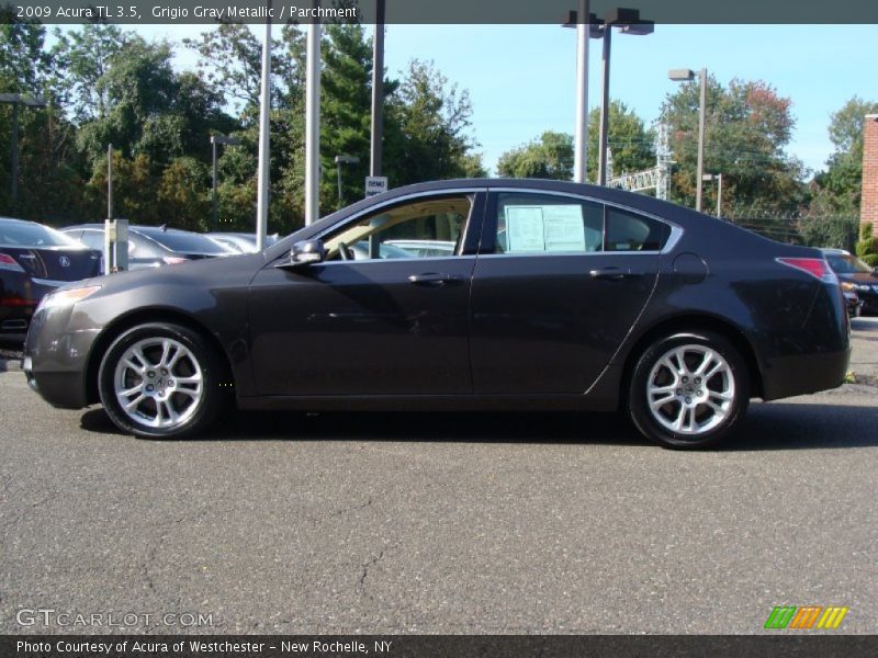 Grigio Gray Metallic / Parchment 2009 Acura TL 3.5