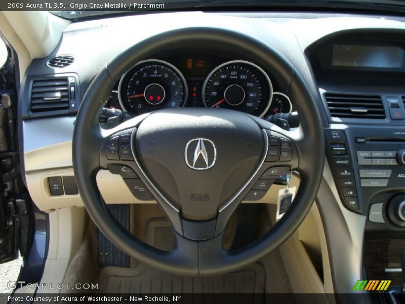 Grigio Gray Metallic / Parchment 2009 Acura TL 3.5