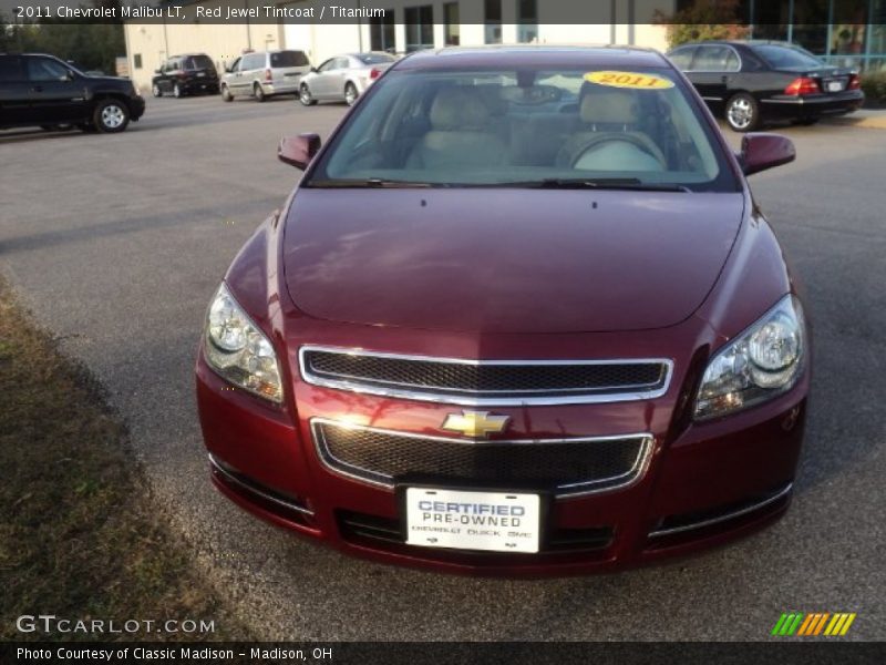 Red Jewel Tintcoat / Titanium 2011 Chevrolet Malibu LT