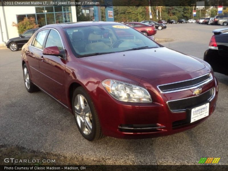 Red Jewel Tintcoat / Titanium 2011 Chevrolet Malibu LT