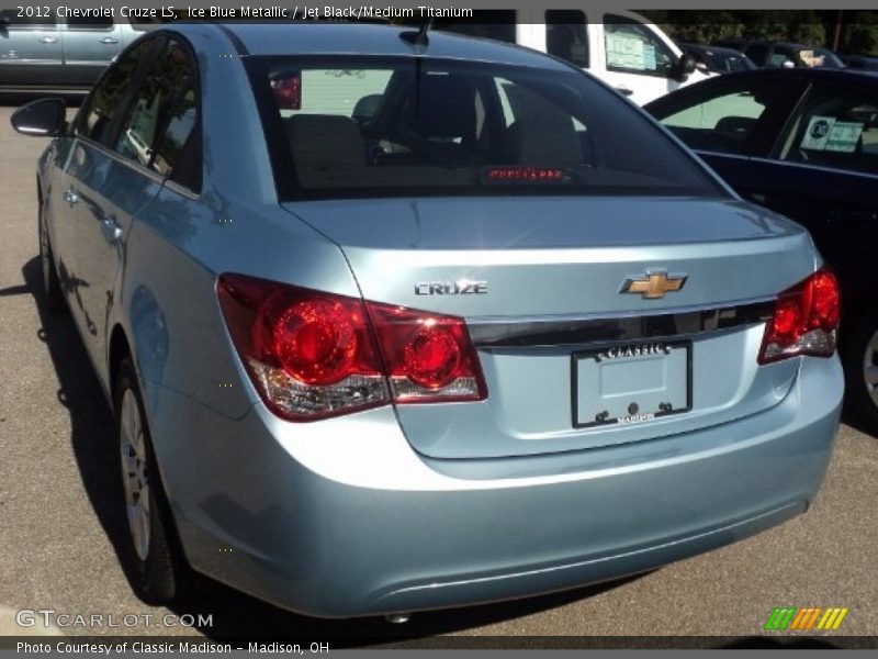 Ice Blue Metallic / Jet Black/Medium Titanium 2012 Chevrolet Cruze LS