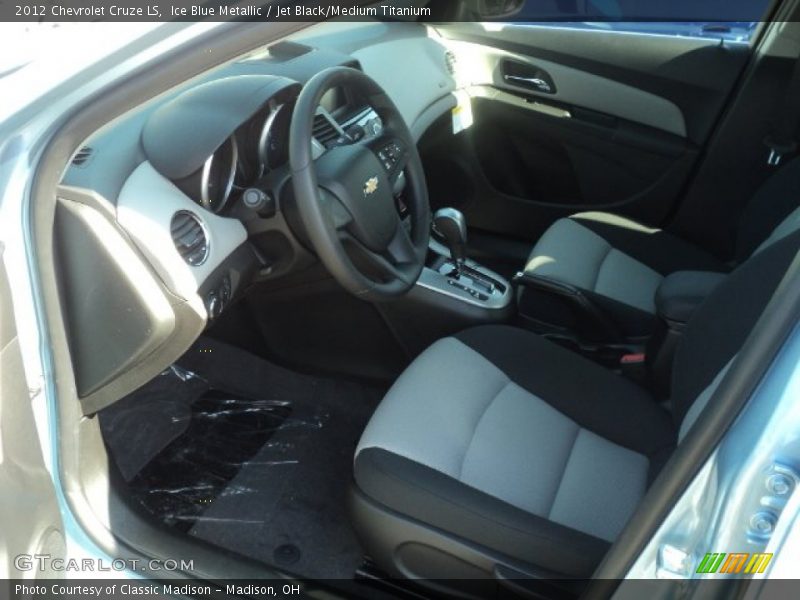 Ice Blue Metallic / Jet Black/Medium Titanium 2012 Chevrolet Cruze LS