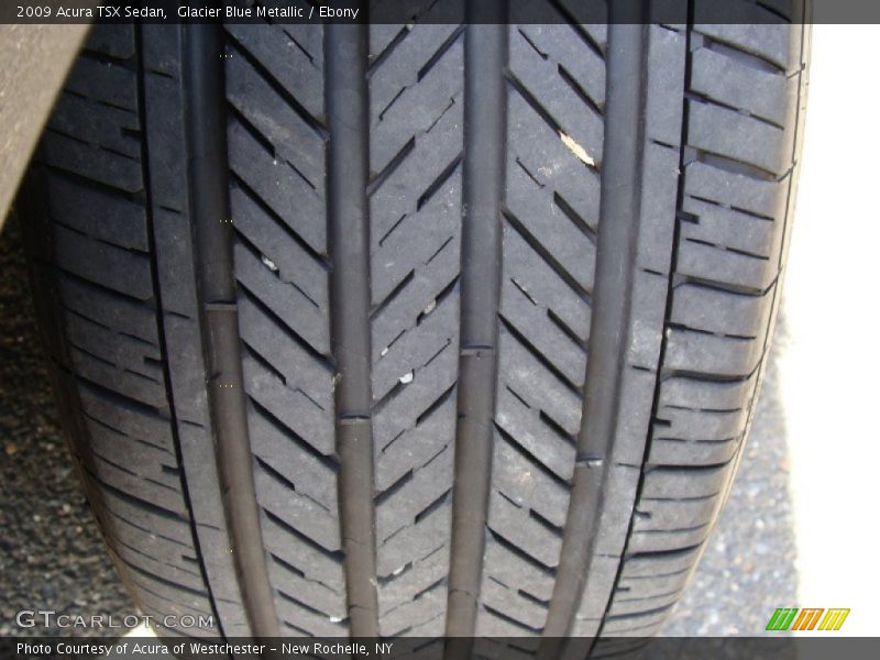 Glacier Blue Metallic / Ebony 2009 Acura TSX Sedan