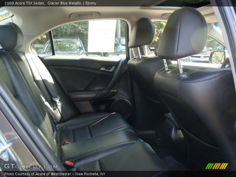 Glacier Blue Metallic / Ebony 2009 Acura TSX Sedan
