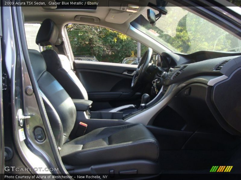 Glacier Blue Metallic / Ebony 2009 Acura TSX Sedan
