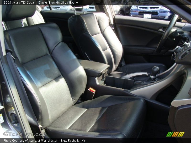 Glacier Blue Metallic / Ebony 2009 Acura TSX Sedan