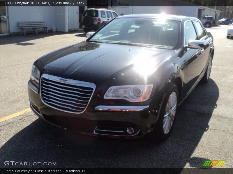 Gloss Black / Black 2012 Chrysler 300 C AWD