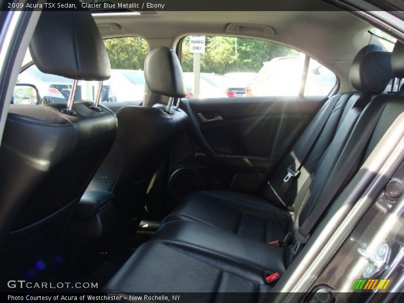Glacier Blue Metallic / Ebony 2009 Acura TSX Sedan