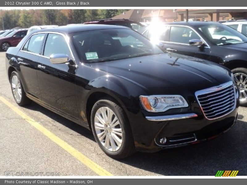 Gloss Black / Black 2012 Chrysler 300 C AWD