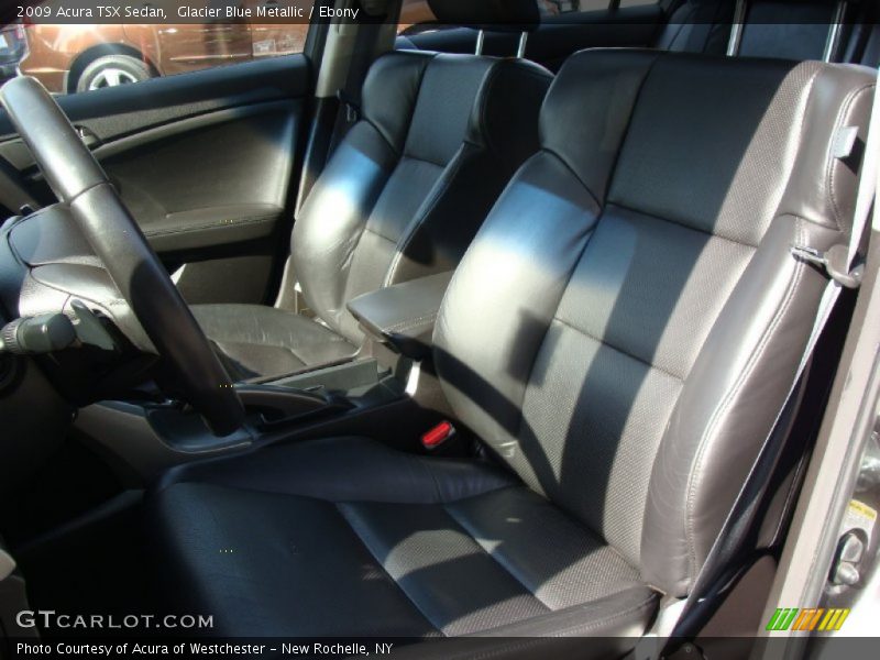 Glacier Blue Metallic / Ebony 2009 Acura TSX Sedan