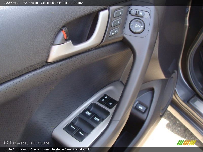 Glacier Blue Metallic / Ebony 2009 Acura TSX Sedan