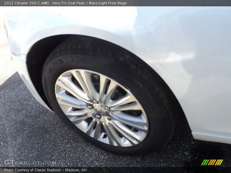 Ivory Tri-Coat Pearl / Black/Light Frost Beige 2012 Chrysler 300 C AWD