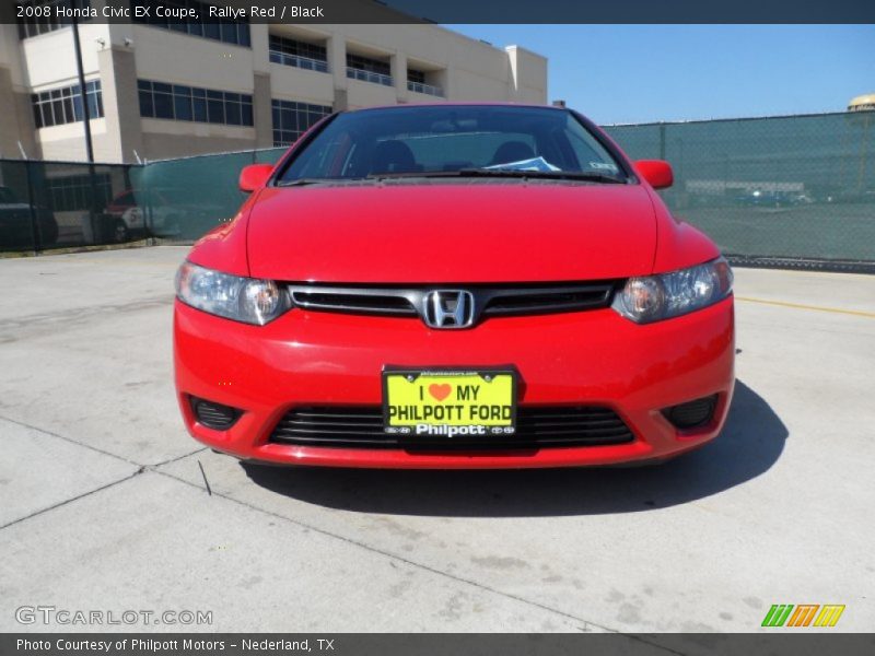 Rallye Red / Black 2008 Honda Civic EX Coupe