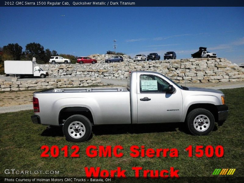 Quicksilver Metallic / Dark Titanium 2012 GMC Sierra 1500 Regular Cab