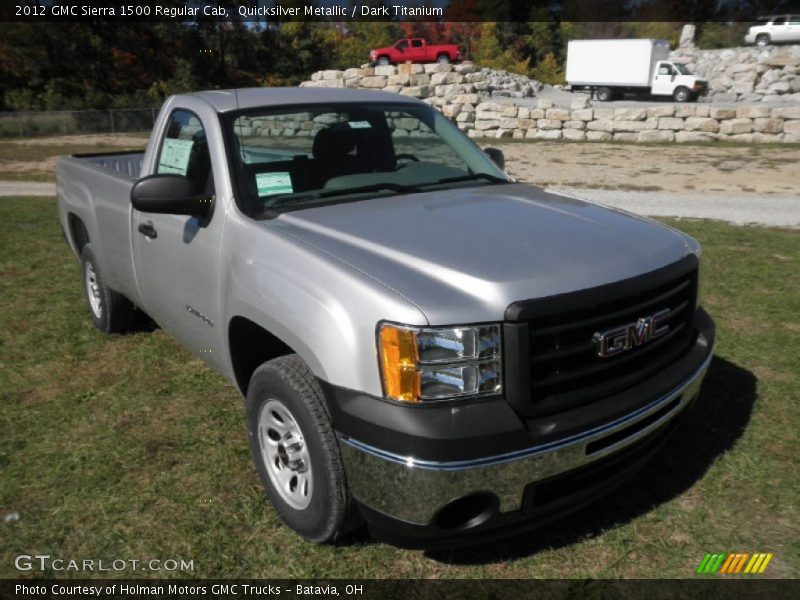 Quicksilver Metallic / Dark Titanium 2012 GMC Sierra 1500 Regular Cab