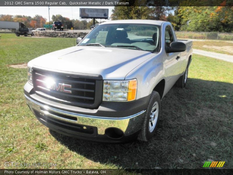 Quicksilver Metallic / Dark Titanium 2012 GMC Sierra 1500 Regular Cab