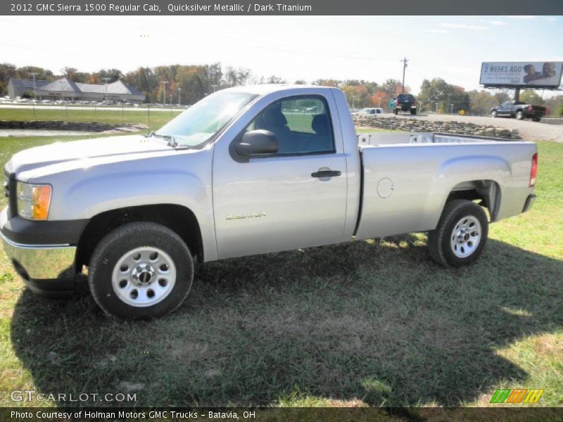 Quicksilver Metallic / Dark Titanium 2012 GMC Sierra 1500 Regular Cab