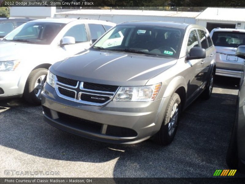 Storm Grey Pearl / Black 2012 Dodge Journey SE