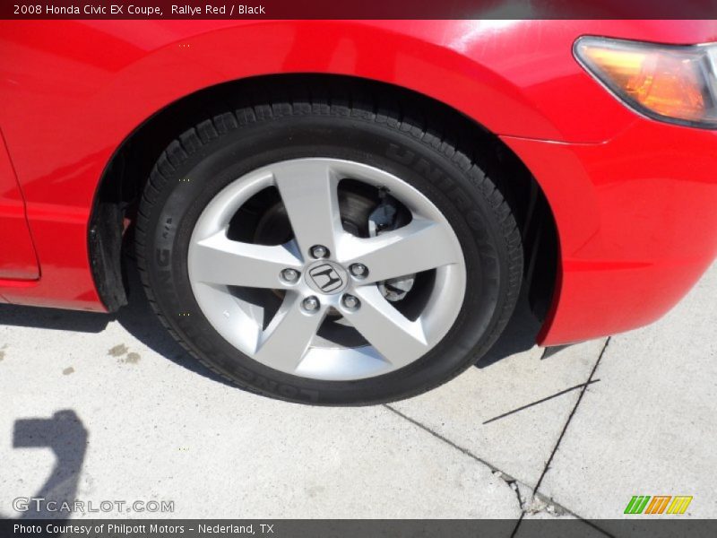 Rallye Red / Black 2008 Honda Civic EX Coupe